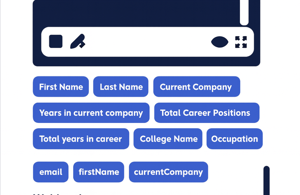 Dynamic image and text personalization